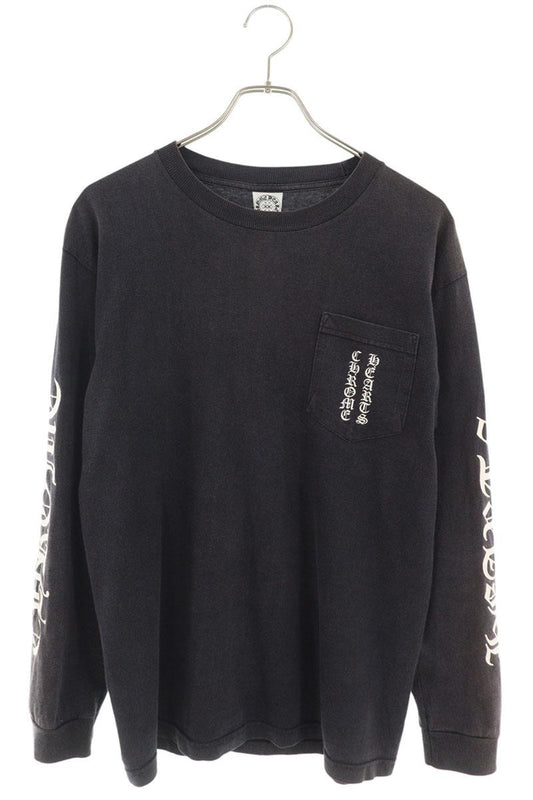 Chrome Hearts VNTG L S Back Scroll Long Sleeve Black Size M