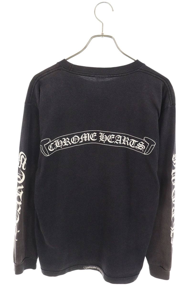 Chrome Hearts VNTG L S Back Scroll Long Sleeve Black Size M