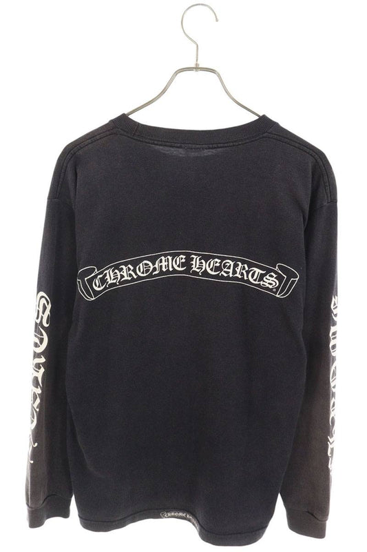 Chrome Hearts VNTG L S Back Scroll Long Sleeve Black Size M