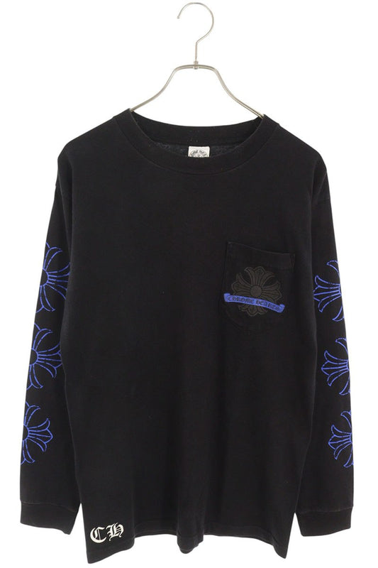 Chrome Hearts VNTG L S CH Plus Horseshoe Print Long Sleeve Tee Size M