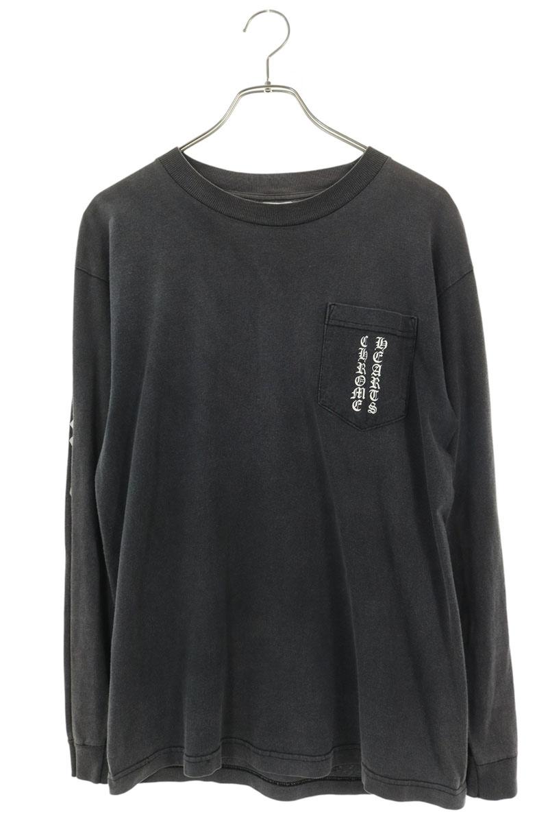 Chrome Hearts VNTG L S Back Scroll Label Shirt Black Size M