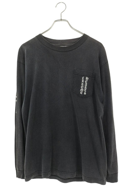 Chrome Hearts VNTG L S Back Scroll Label Shirt Black Size M