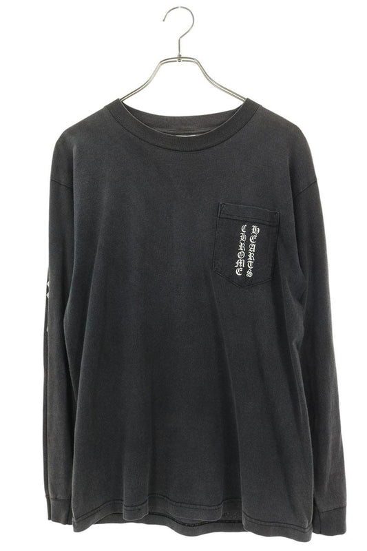 Chrome Hearts VNTG L S Back Scroll Label Shirt Black Size M