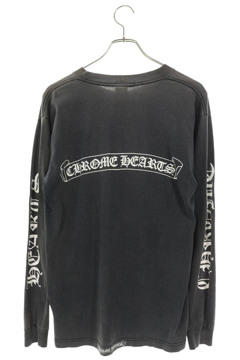 Chrome Hearts VNTG L S Back Scroll Label Shirt Black Size M