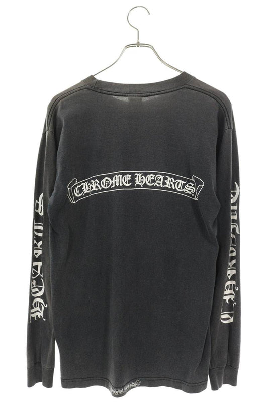 Chrome Hearts VNTG L S Back Scroll Label Shirt Black Size M