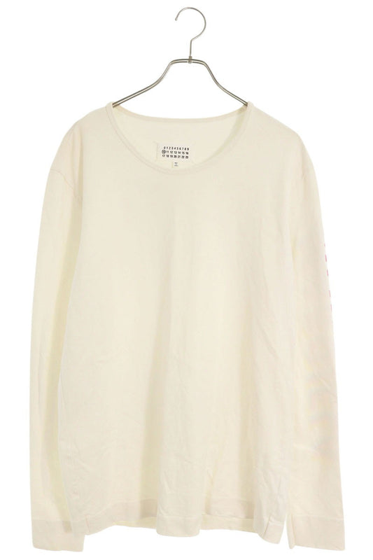 Maison Margiela Logo Arm Print Long Sleeve Tee Off-White Size 48