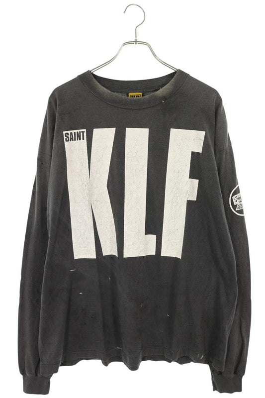 SAINT MICHAEL KLF Print Vintage Long Sleeve T-Shirt Size XL