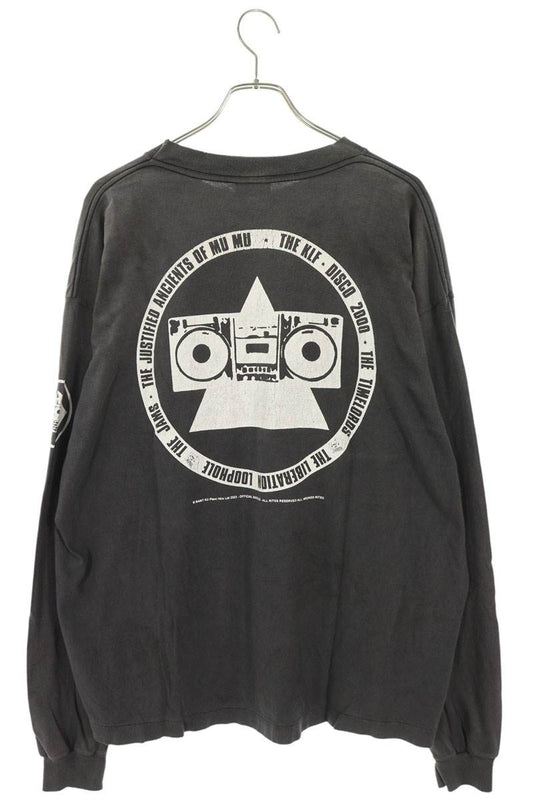 SAINT MICHAEL KLF Print Vintage Long Sleeve T-Shirt Size XL