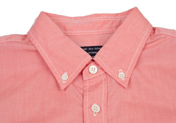 COMME des GARCONS HOMME Cotton Button-Down Shirt Pink Size S