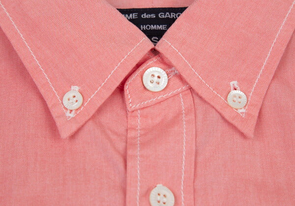 COMME des GARCONS HOMME Cotton Button-Down Shirt Pink Size S