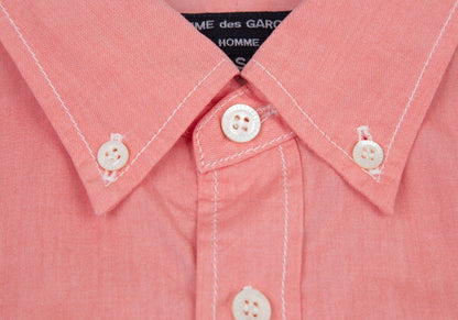 COMME des GARCONS HOMME Cotton Button-Down Shirt Pink Size S