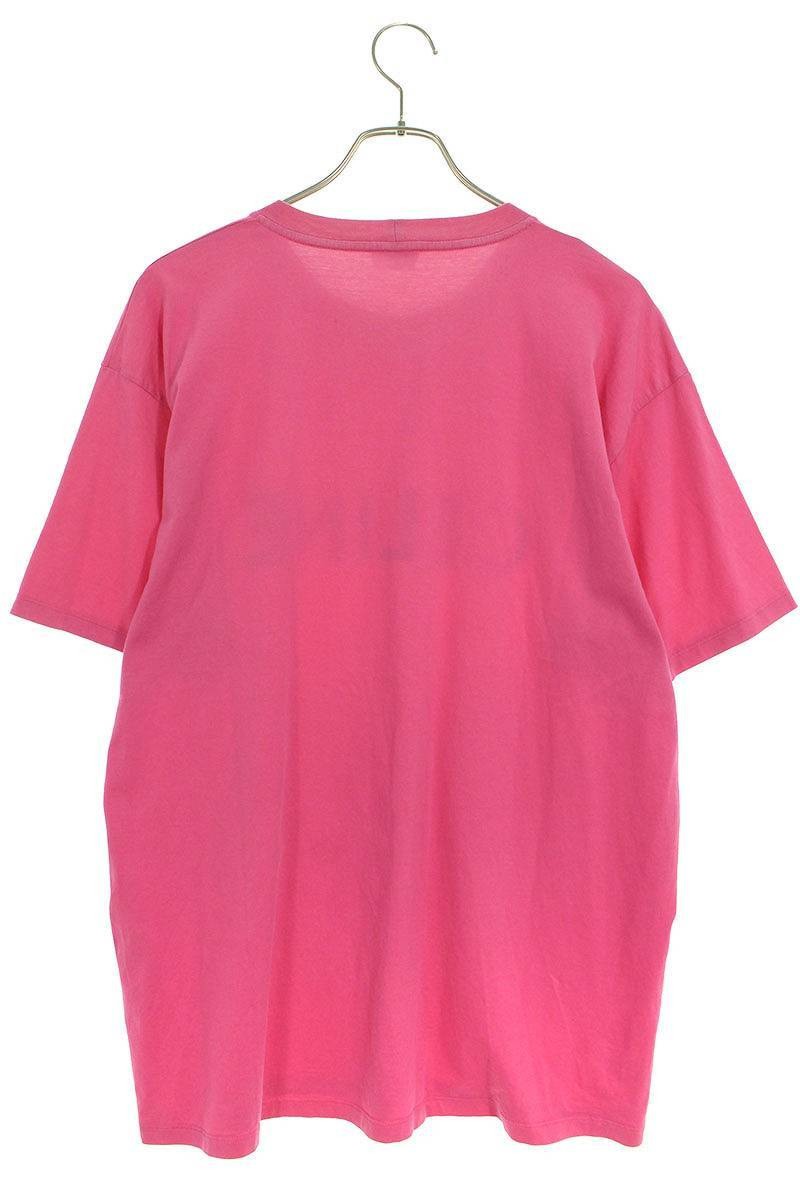 CELINE 21SS Loose Fit Logo Print T-Shirt Pink Size L