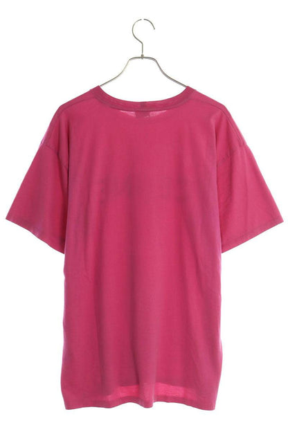 CELINE by Hedi Slimane Pink Logo Print Loose Fit Tee Size L