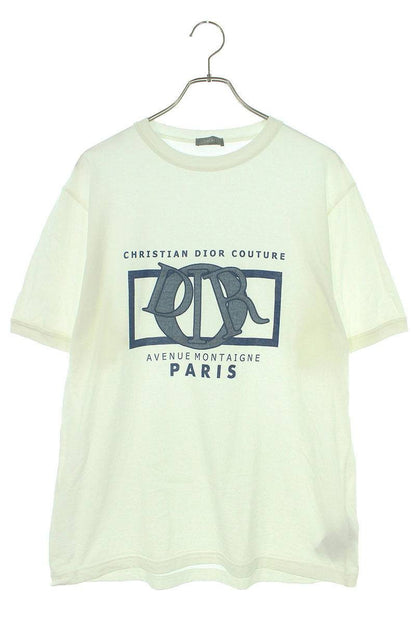 DIOR 24SS White Charm Logo Cotton Tee Size M