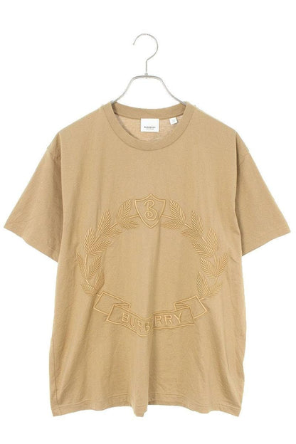 Burberry Brown Embroidered Logo Cotton Tee Size XS