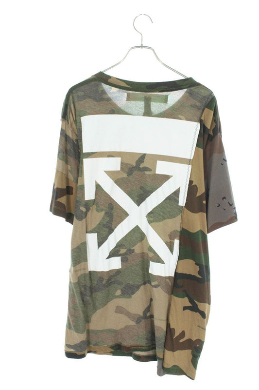 OFF-WHITE 18AW Patchwork Camo Back Arrow T-Shirt Size XXL