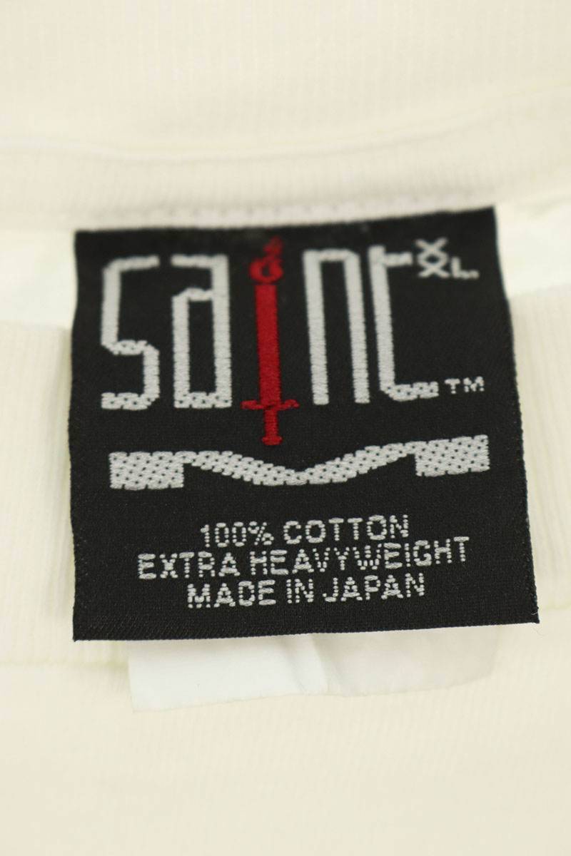 SAINT MICHAEL 24AW KISS Print T-Shirt White Size XXL