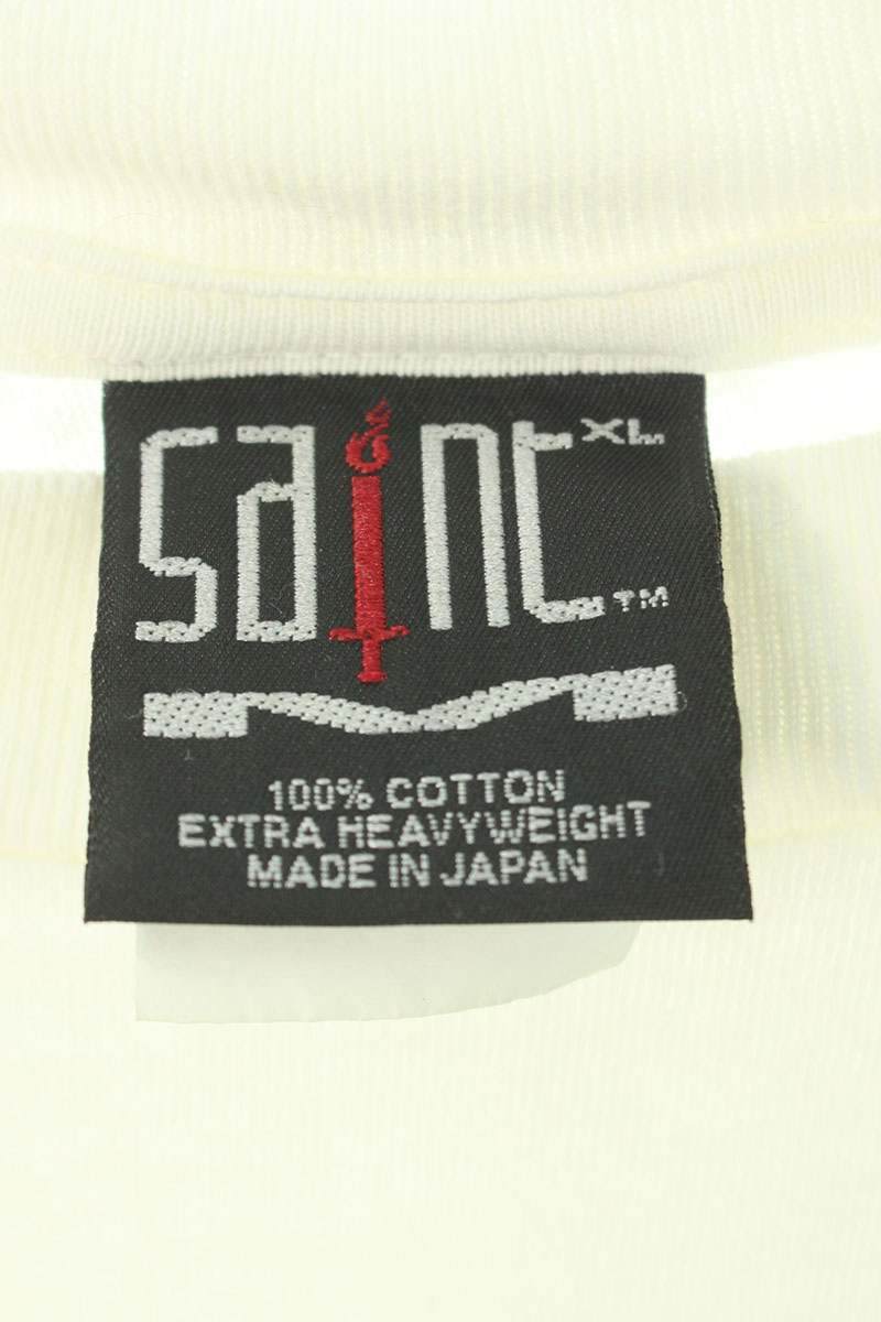 SAINT MICHAEL 24AW KISS Print T-Shirt White Size XL