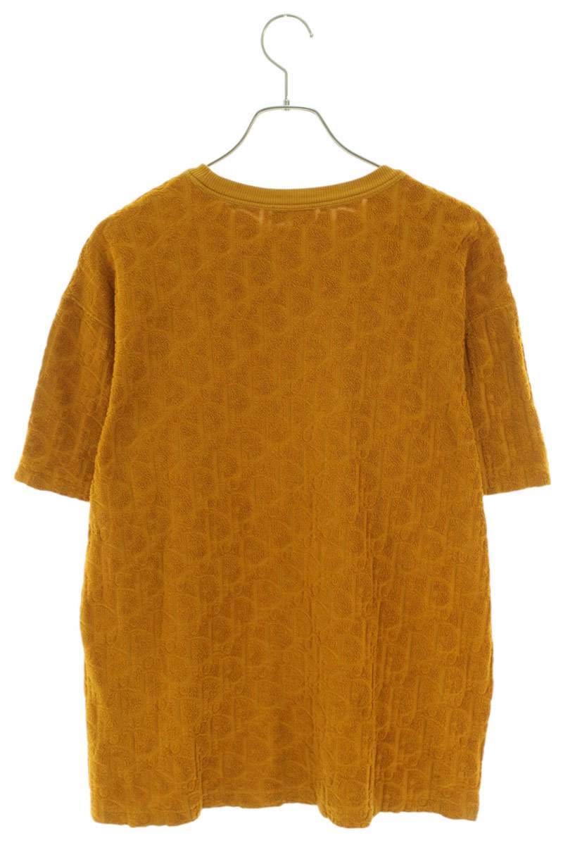 DIOR 22SS Orange Oblique Terry Jacquard Tee Size S