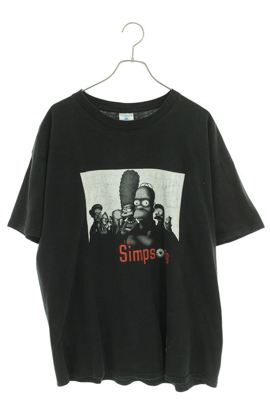 VINTAGE Black Character Print Cotton Tee Size XL