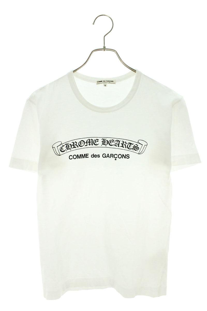 COMME des GARCONS Double Name Logo Tee White Size S