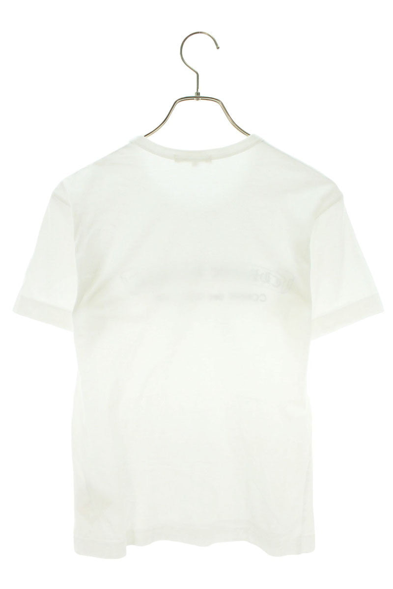 COMME des GARCONS Double Name Logo Tee White Size S
