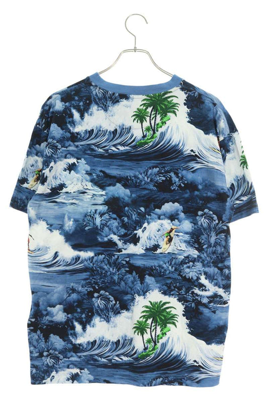 Louis Vuitton 24AW Print Cotton T-Shirt Blue Size S