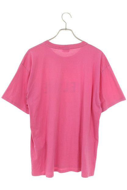 CELINE Pink Logo Print Loose Fit Cotton Tee Size M