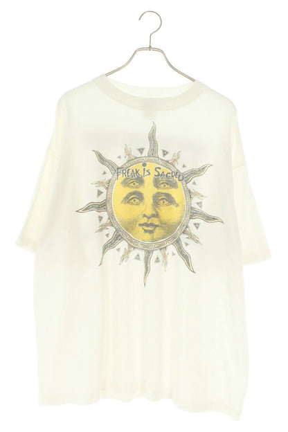 SAINT MICHAEL FLEA Print Vintage Tee White Size XL