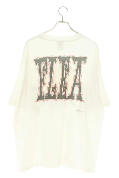 SAINT MICHAEL FLEA Print Vintage Tee White Size XL