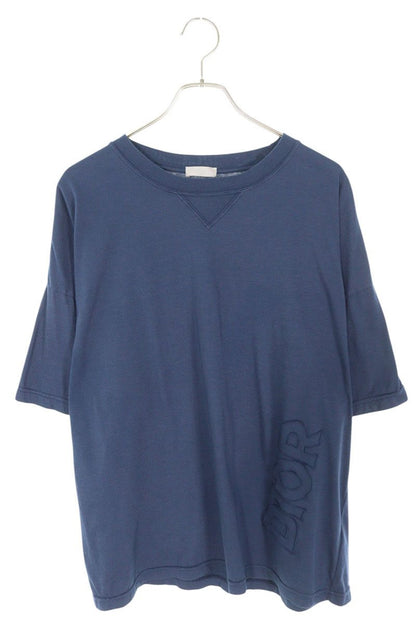 DIOR Logo Embroidered T-Shirt Navy Size L