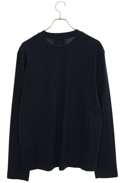 AMI 25SS Embroidered Long Sleeve T-Shirt Blue Size XXL