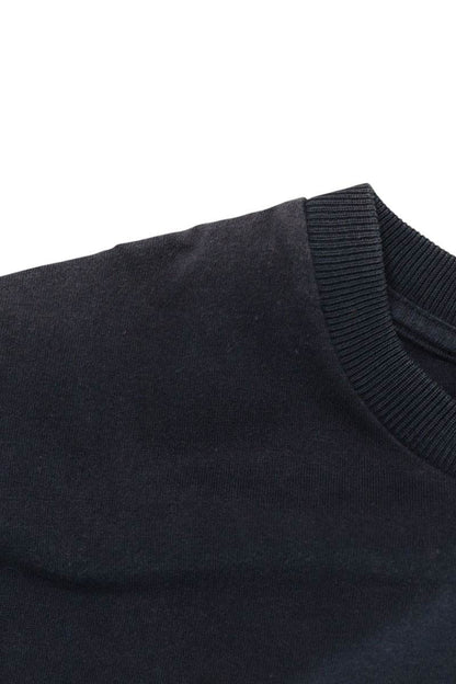 DIOR 19SS Oblique Layered T-Shirt Navy Cotton Silk Size XS