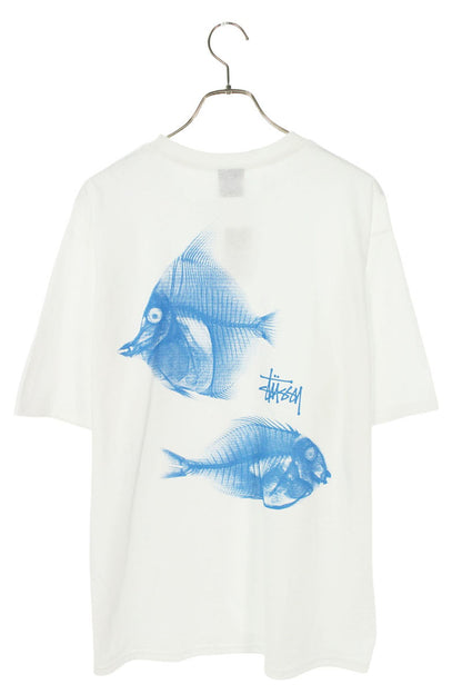 STUSSY 25SS X-RAY FISHIN TEE White Size L