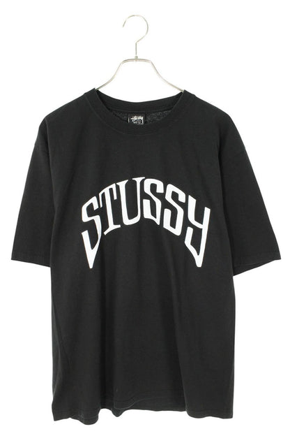 STUSSY 25SS ARCHED PIGMENT DYED TEE Black Size L