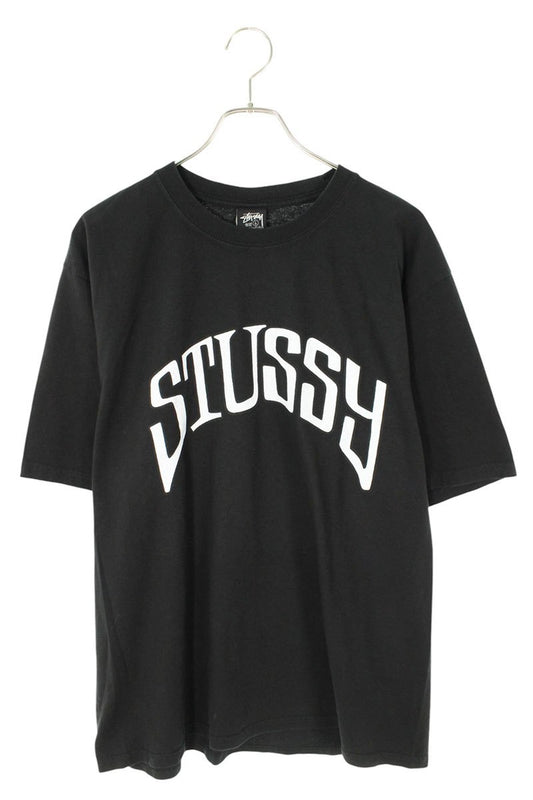 STUSSY 25SS ARCHED PIGMENT DYED TEE Black Size L