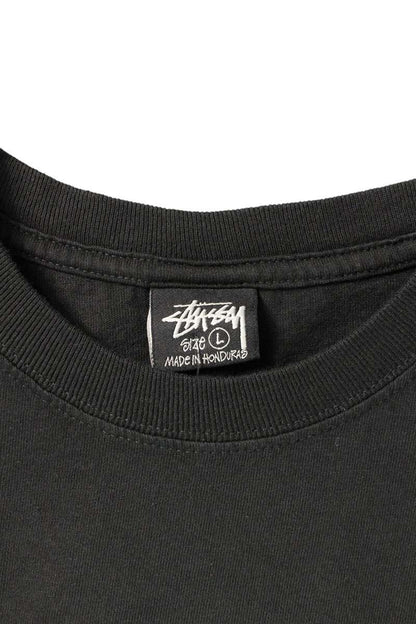 STUSSY 25SS ARCHED PIGMENT DYED TEE Black Size L