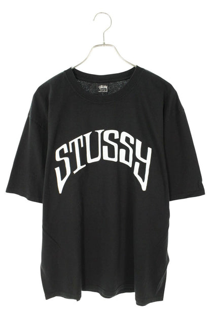 STUSSY 25SS ARCHED PIGMENT DYED TEE Black Size L