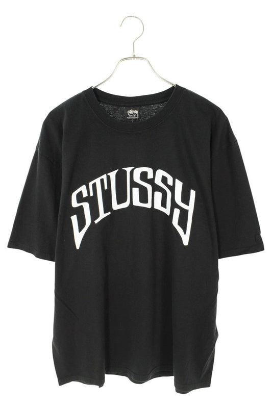 STUSSY 25SS ARCHED PIGMENT DYED TEE Black Size L