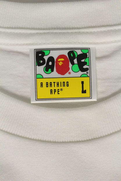 Bape Logo College T-Shirt White Size L