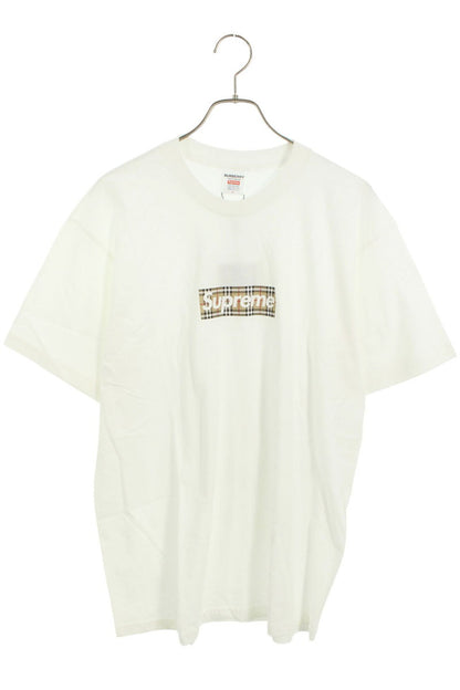 SUPREME 22SS Burberry Box Logo Tee White Size L