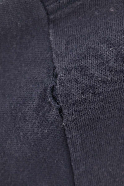 STUSSY Logo Print T-Shirt Dark Navy Size M