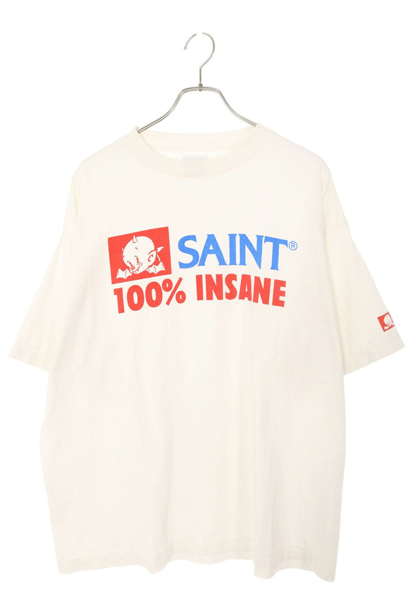 SAINT MICHAEL 25SS Insane Print Tee White Size XL