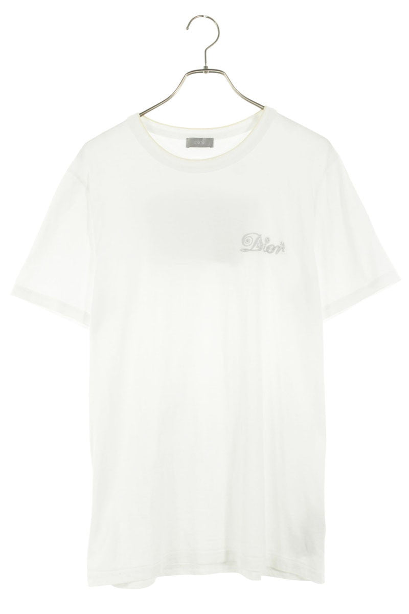 DIOR DIOR AND KENNY SCHARF Cotton Tee White Size L