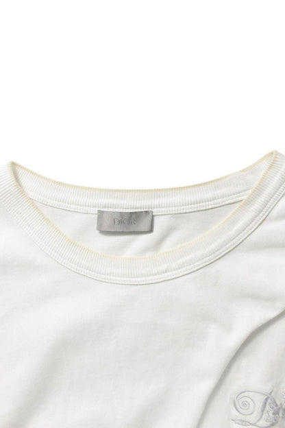 DIOR DIOR AND KENNY SCHARF Cotton Tee White Size L
