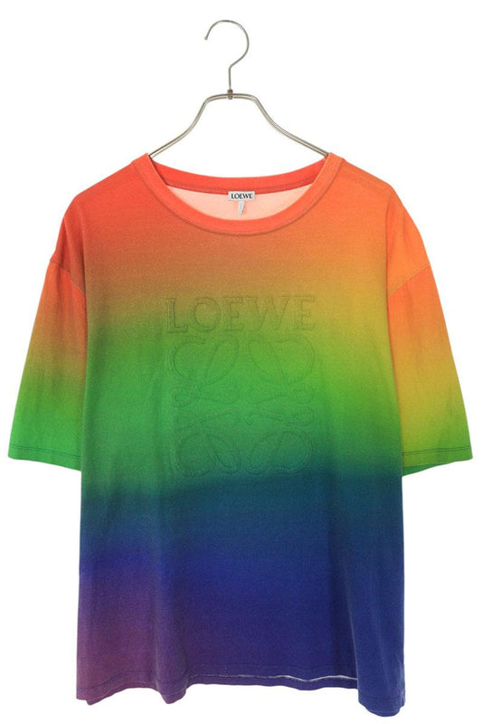 LOEWE Anagram Embossed Rainbow Tee Multi Size L