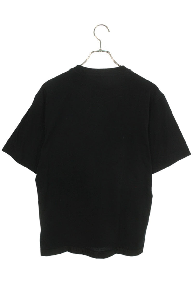 Prada Black Re-Nylon Panel Triangle Logo T-shirt Size XS