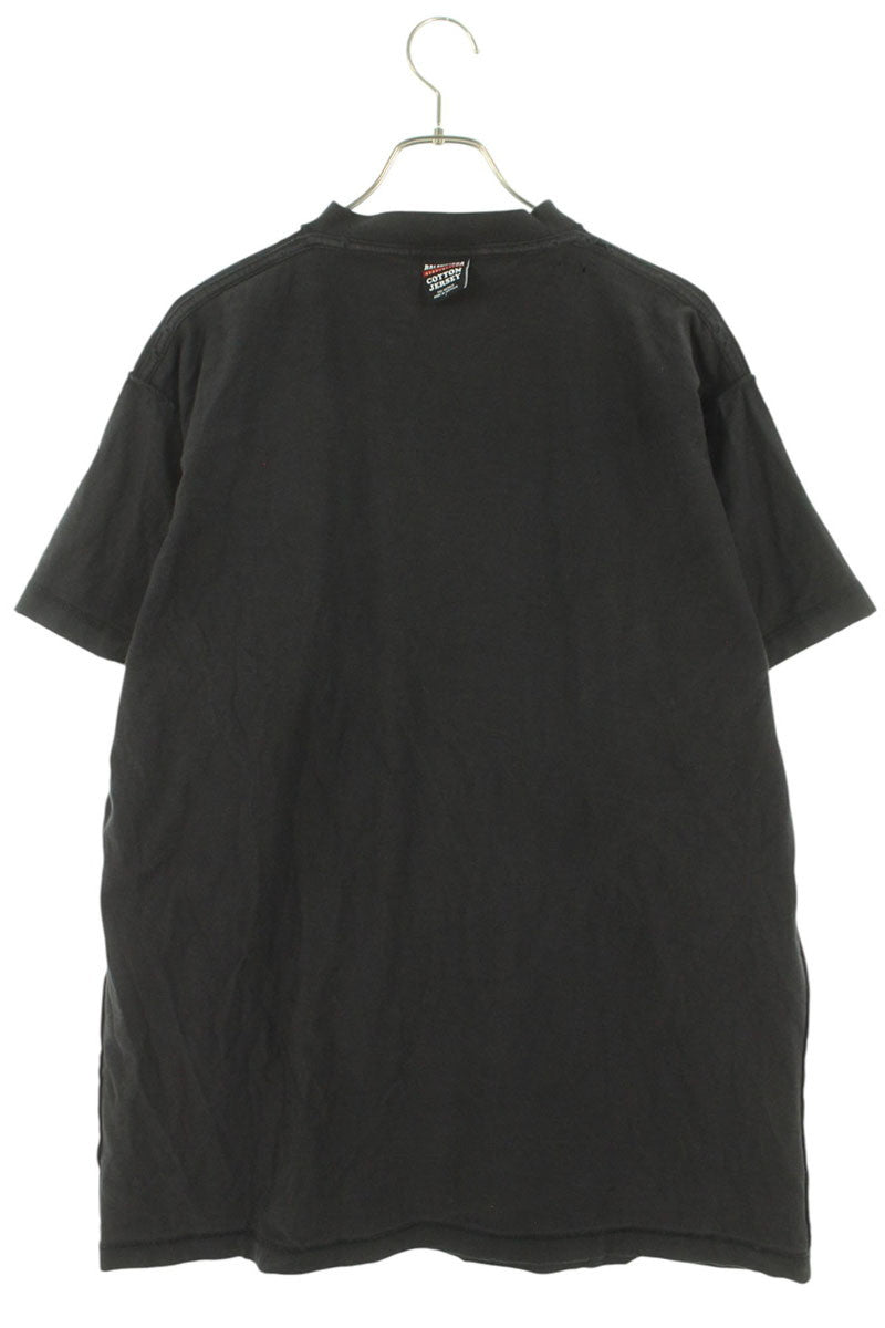 Balenciaga Cotton T-Shirt Black Size S