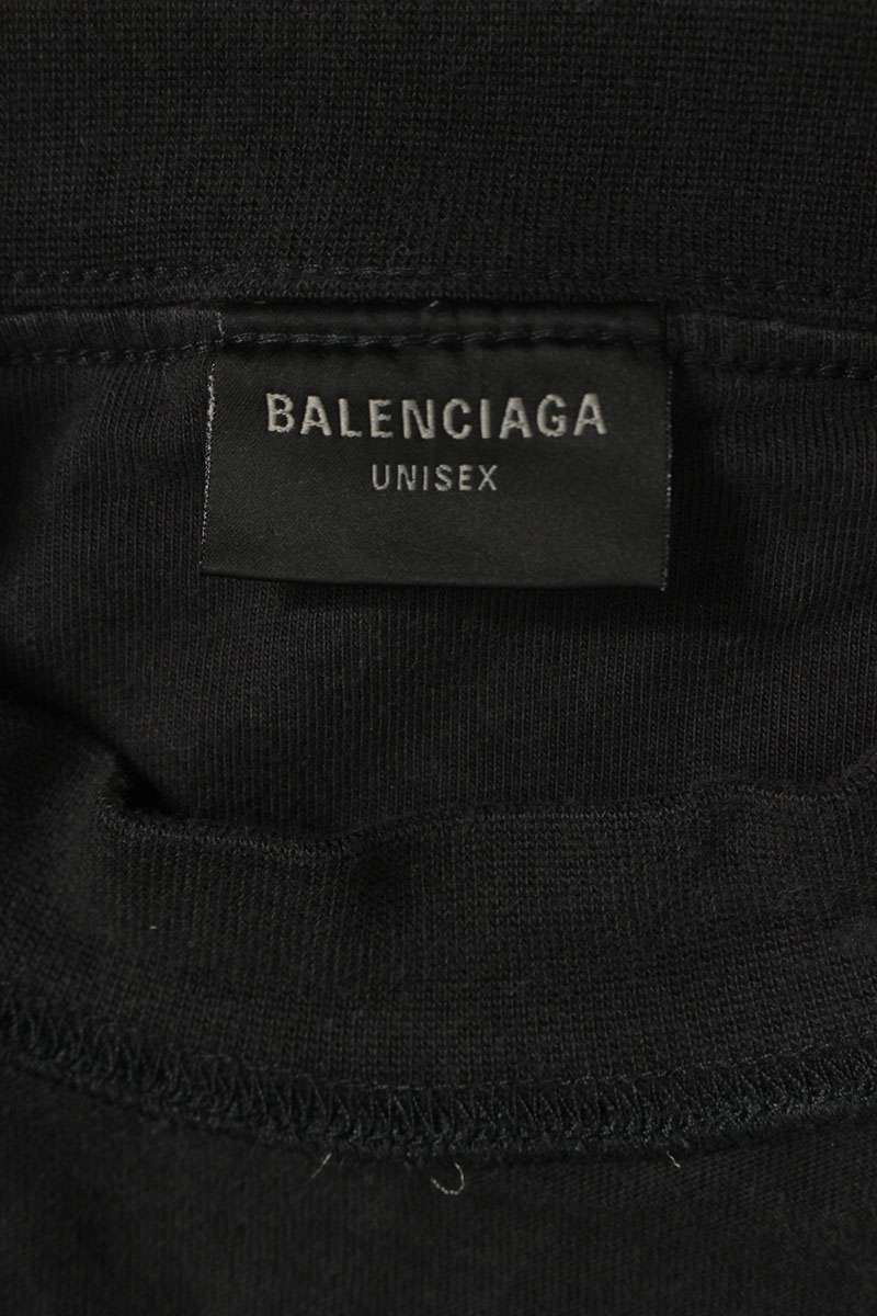 Balenciaga Cotton T-Shirt Black Size S
