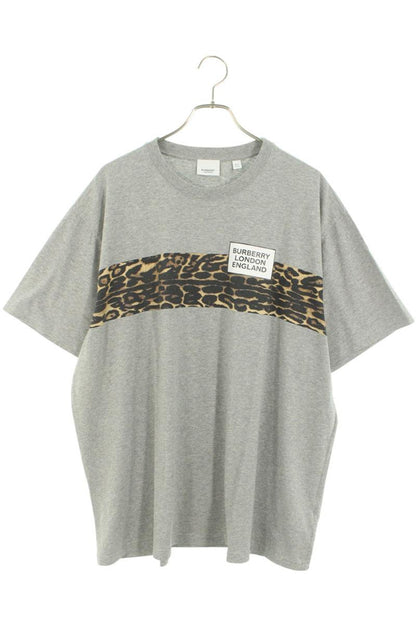 Burberry Animal Print Cotton Tee Gray Size XXL